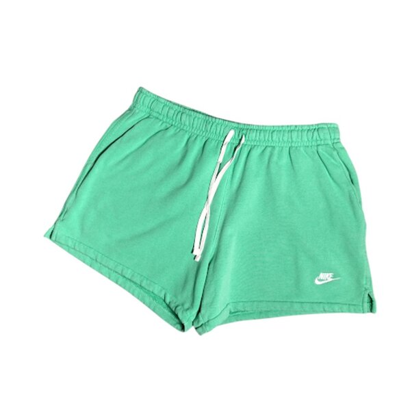 NIKE Vintage Retro Inspired Green Gym Athletic Shorts Athleisure Cozy Womens XXL - Picture 1 of 7